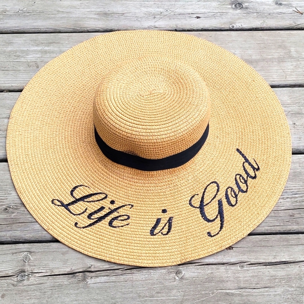 Paper straw life is good hat